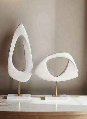后现代创意北欧轻奢圆角雕塑摆设