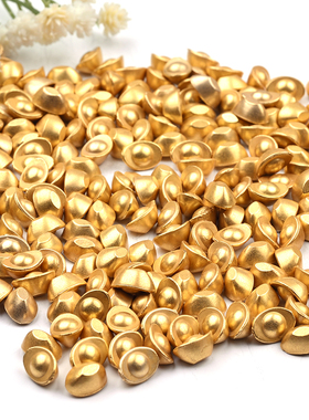 爆款聚财沙金实心小元宝金元宝聚宝盆填充物仿真迷你小金元宝摆件