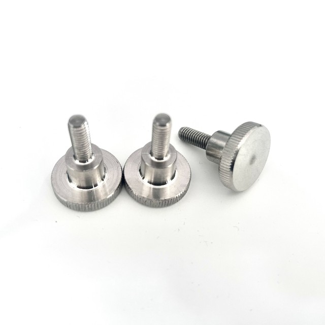 304 stainless steel knurled screws step hand twist