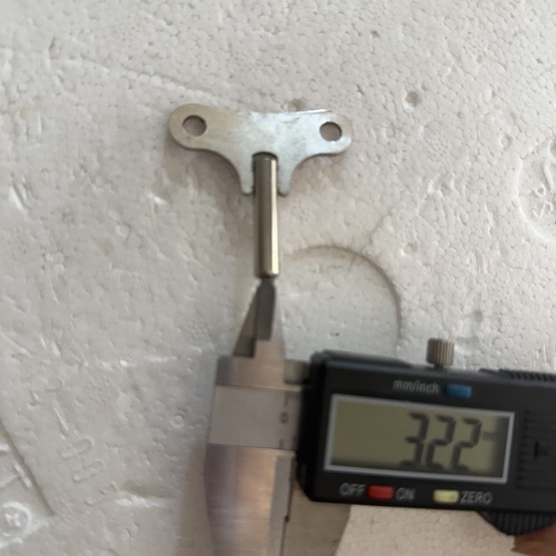 北极星进口机芯落地钟挂钟座钟机械钟配件31天5音拧发条上弦钥匙 - 图2