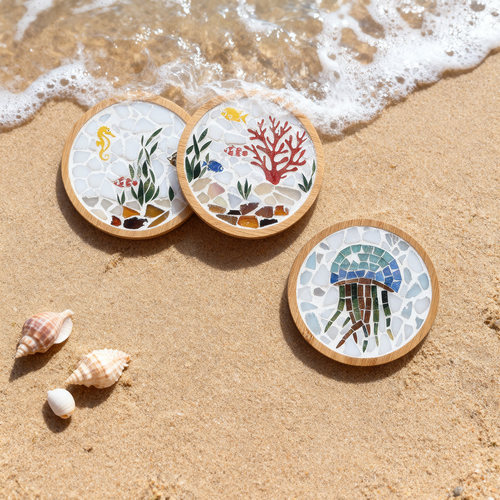 礼物手工 马赛克杯垫diy小学生自制材料包幼儿园儿童活动夜市爆款 - 图2