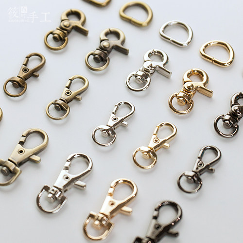 筱布叮 优质小号龙虾扣10mm12mm 狗扣钩扣 手工DIY辅料包金属配件 - 图3