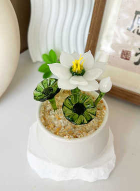 琉璃摆件田园风客厅办公室纯手工