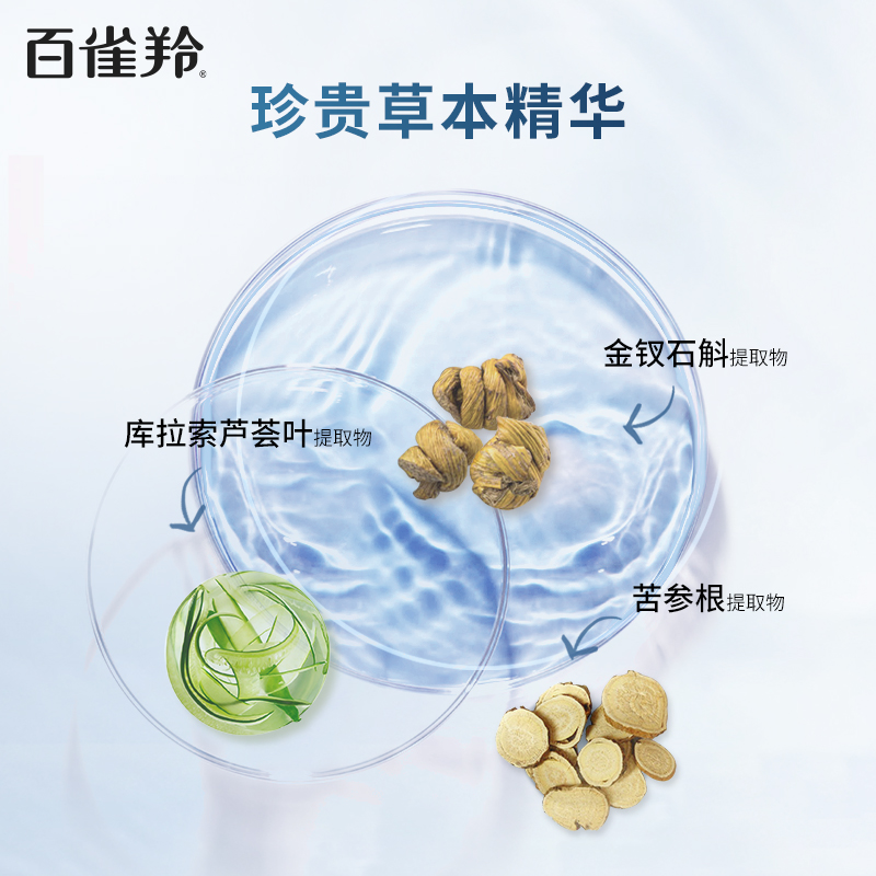 百雀羚男士水能保湿净澈洁面膏深层清洁清爽保湿洗面奶官方旗舰店