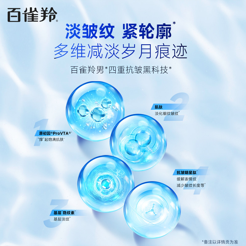 【新品】百雀羚帧颜男士抗皱精华液 百雀羚男士面部精华