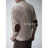 Super Worsted Wool Lapel Genuine Leather Warm Men's