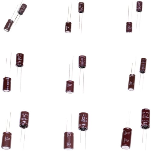 进口电解电容16V25V35V50V 10UF47UF100UF220UF470UF1000UF黑金刚 - 图3
