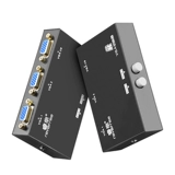 Ruifu VGA Switching Two -In -One Out -One -Host Два хоста Поделитесь одним дисплеем 2 в 1 к 1, чтобы представить обмен экранами видео -телевидения компьютера, один перетаскивает два порта дистрибьютора