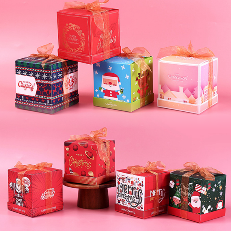 平安夜苹果盒礼盒圣诞节小礼品盒创意平安果包装纸盒糖果礼物盒子-图2