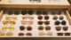 Customized sunglasses storage display tray