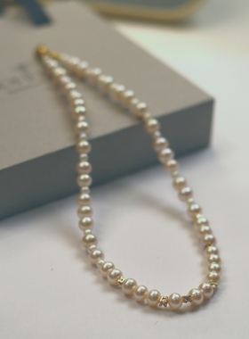 Bonheur 繁星系列颈链choker项链女粉光钻石时尚