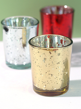 浪漫星空玻璃烛台空杯