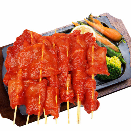 双兴速冻鸡肉串 串串香里脊肉串烤肉串炸鸡肉串烧烤食材1.3kg40串 - 图2