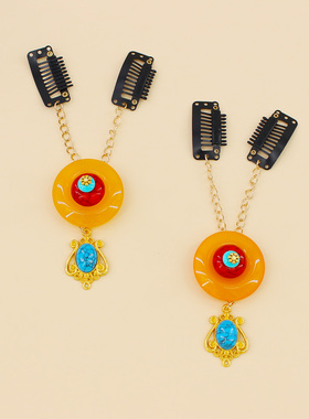 民族发夹头饰藏式饰品演出发饰藏风额饰拍照写真眉心头饰发饰发夹