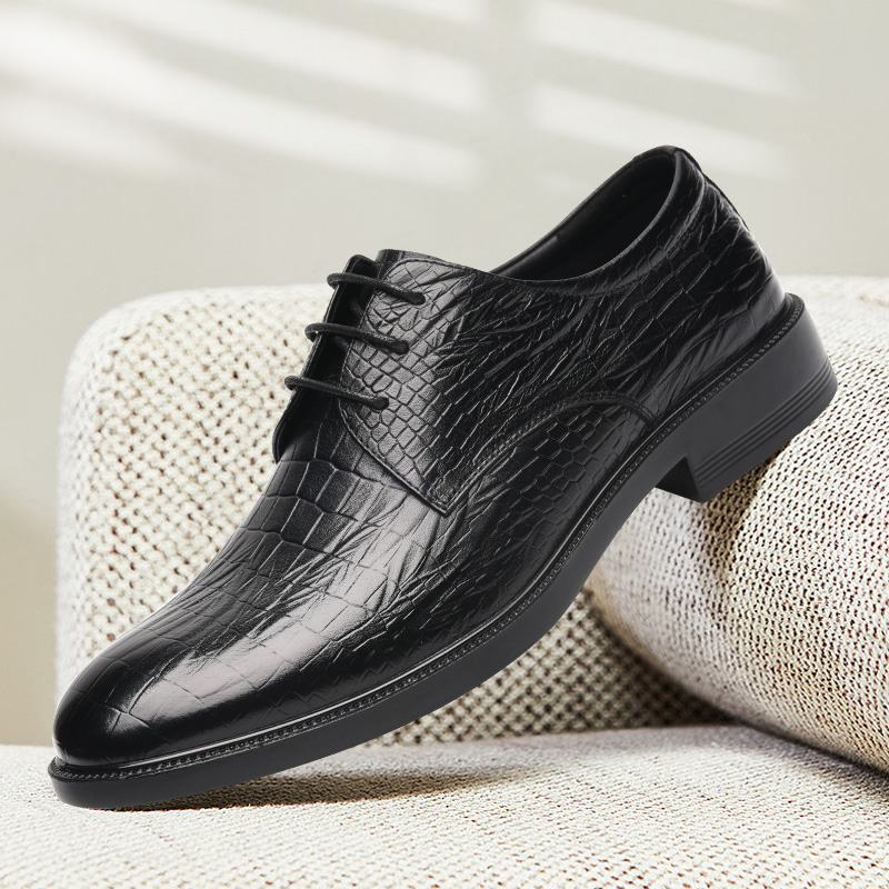 Golden Monkey Business Casual Genuine Leather Groom Wedding Shoes