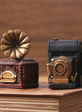 复古风摆设房间迷你树脂小饰品