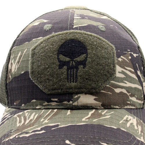 犀兕合甲虎斑棒球帽刺绣款户外军迷用透气均码可调节版型正 - 图1