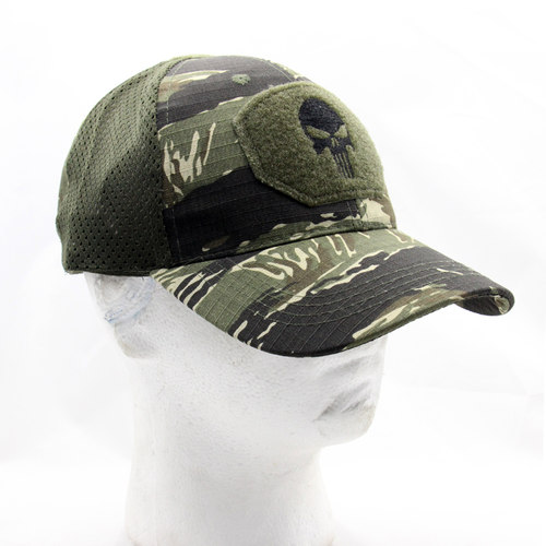 犀兕合甲虎斑棒球帽刺绣款户外军迷用透气均码可调节版型正 - 图0