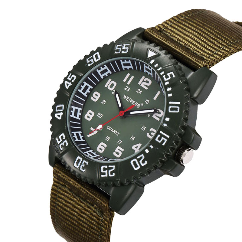 户外腕表运动户外军迷手表多功能手表海豹表带温度计指南针 黑色 - 图3