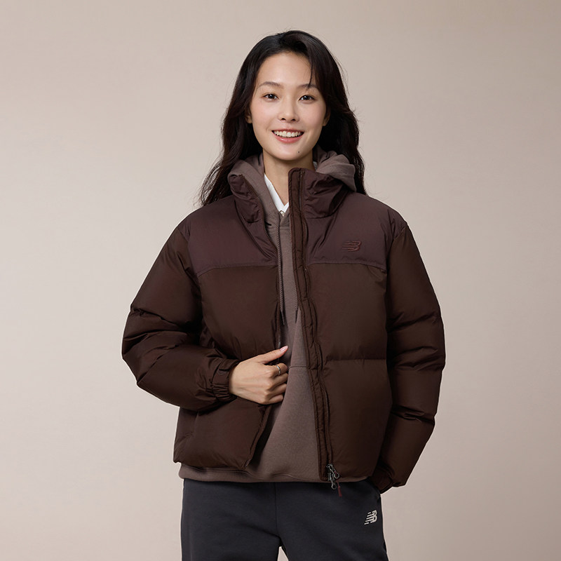 NewBalanceNB官方女户外休闲保暖短款立领鹅绒羽绒服外套NPF45242,淘宝优惠券,粉丝福利购,淘宝优惠卷