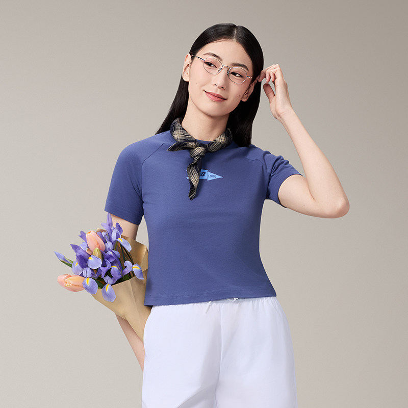 New Balance NB官方正品女士正肩百搭舒适修身圆领短袖T恤WT51918,淘宝优惠券,粉丝福利购,淘宝优惠卷
