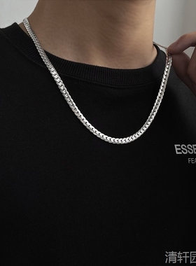 Hip Hop Cuban Chain Necklace for Men Women Punk 3 To 7 MM