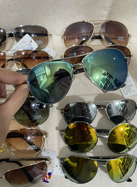 金属架防紫外线太阳镜蛤蟆方框便宜清仓