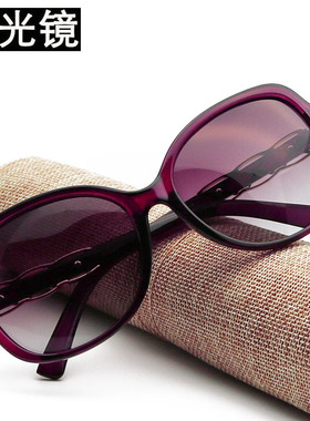 圆脸时尚防紫外线复古大框偏光镜