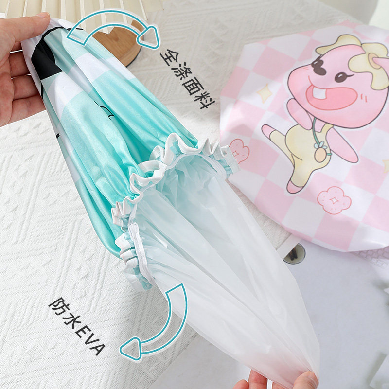 卡通加厚浴帽防水沐浴帽淋浴双层头套帽厨房防油烟帽子女士款发套,淘宝优惠券,粉丝福利购,淘宝优惠卷