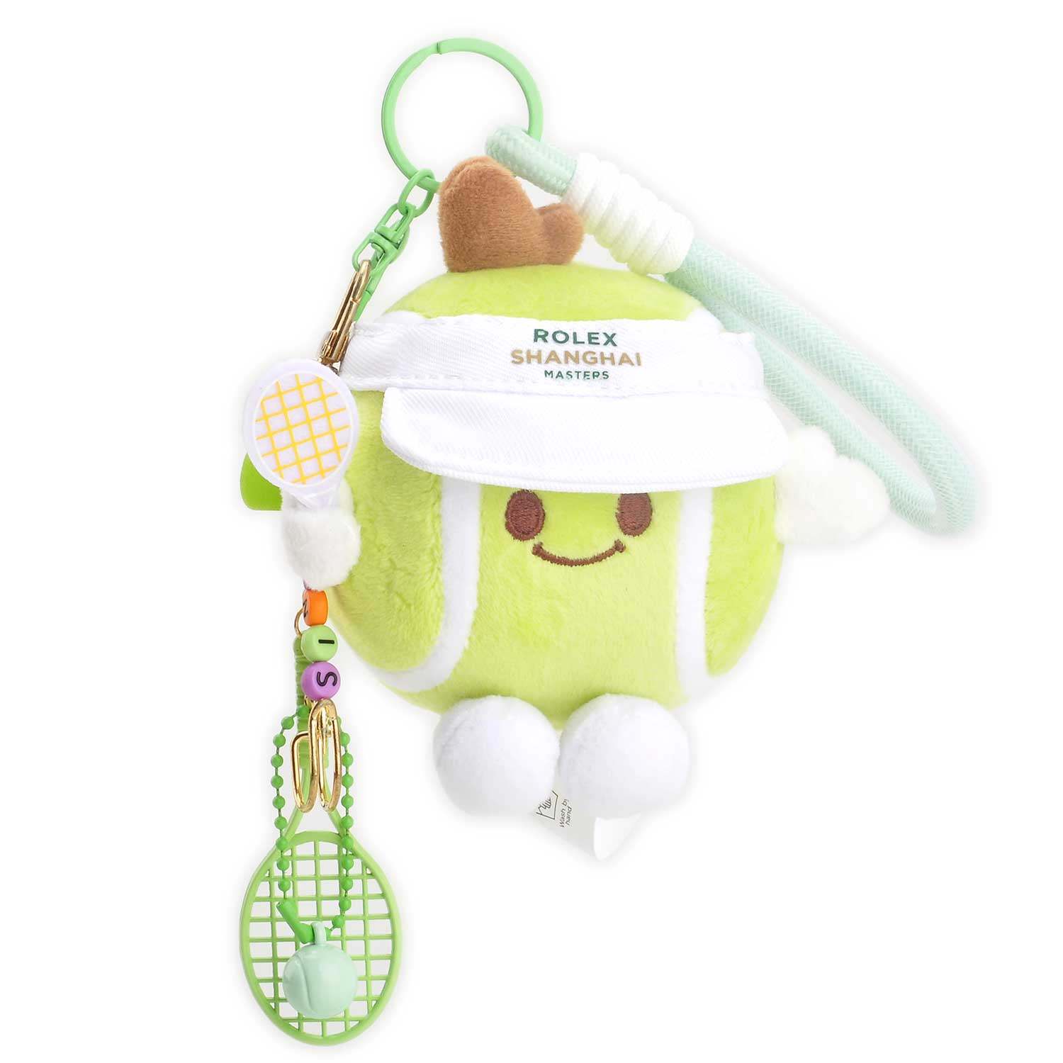 上海ROLEX网球大师赛 网球周边 2025年ATP ACE毛绒手机挂饰迷你款,淘宝优惠券,粉丝福利购,淘宝优惠卷