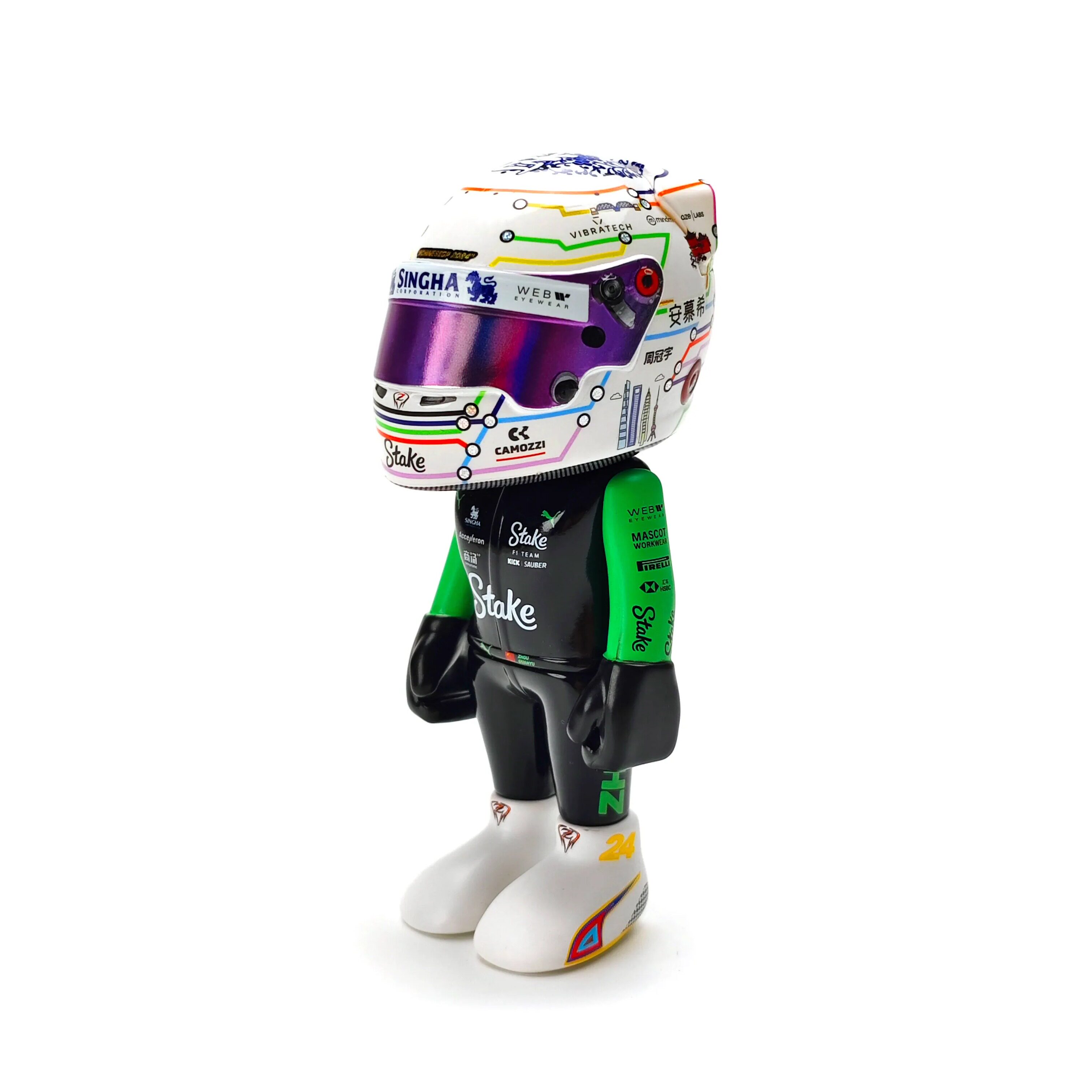 F1赛车模型Kilo 周冠宇人偶摆件 索伯车队C44 2024年中国站,淘宝优惠券,粉丝福利购,淘宝优惠卷