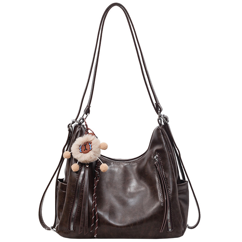 通勤复古大容量包包女2025新款休闲百搭单肩斜挎包多用双肩后背包,淘宝优惠券,粉丝福利购,淘宝优惠卷