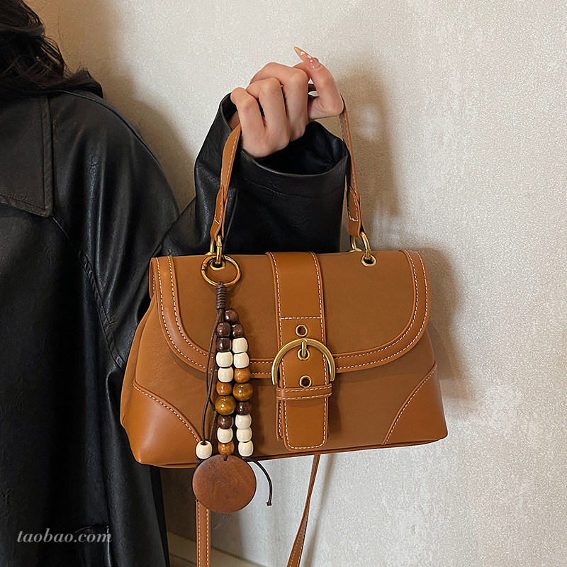 高级感复古磨砂小包包女2025新款时尚百搭斜挎包超火手提包小拎包,淘宝优惠券,粉丝福利购,淘宝优惠卷