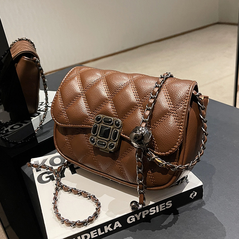 菱格绣线包包2025秋冬复古新款女包流行链条斜挎包洋气爆款小方包,淘宝优惠券,粉丝福利购,淘宝优惠卷