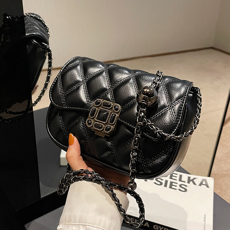 菱格绣线包包2025秋冬复古新款女包流行链条斜挎包洋气爆款小方包,淘宝优惠券,粉丝福利购,淘宝优惠卷