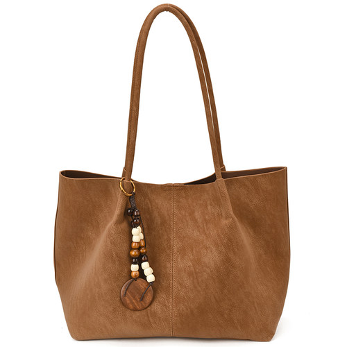 时尚简约复古大容量包包女2026新款通勤百搭单肩包轻便手提托特包 - 图3