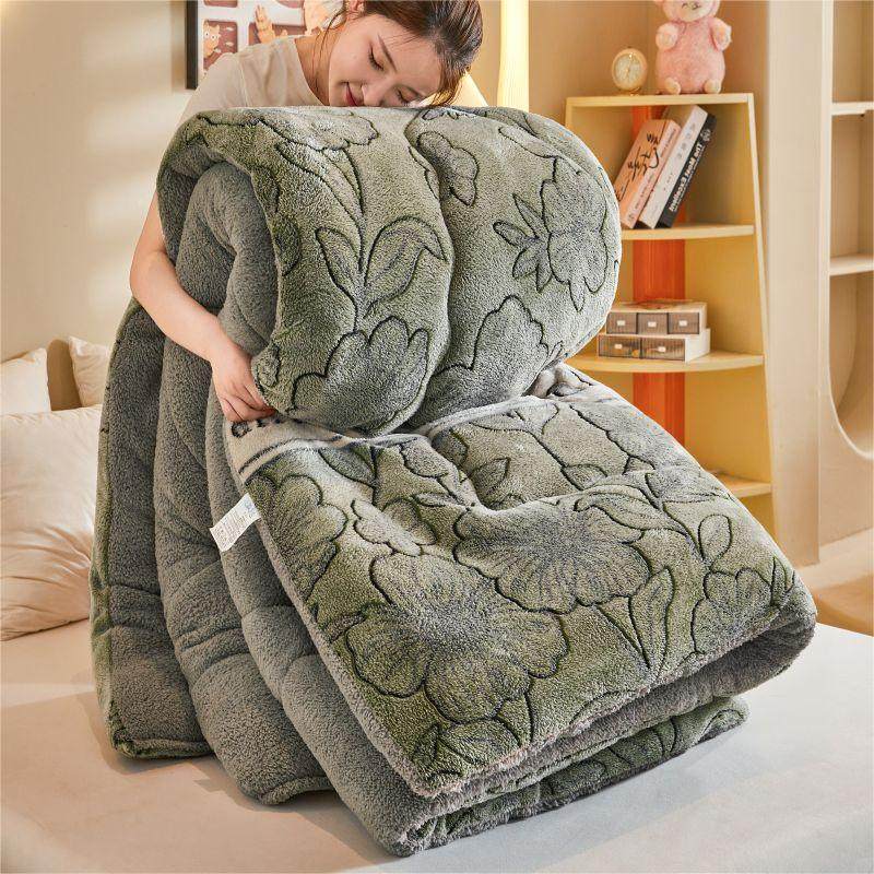 羊羔绒被子冬被加厚保暖牛奶绒珊瑚绒被学生宿舍双人棉被被芯10斤,淘宝优惠券,粉丝福利购,淘宝优惠卷