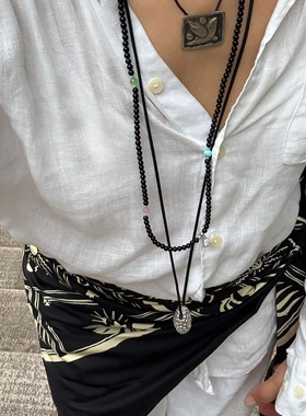 通勤百搭椭圆蛋形蛇纹长项链