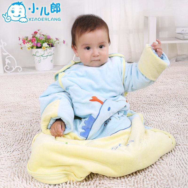 小儿郎天鹅绒宝宝睡袋婴儿睡袋全开式儿童睡袋防踢被春秋冬款,淘宝优惠券,粉丝福利购,淘宝优惠卷