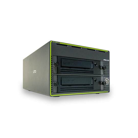 Thunderbolt SAS dual-interface desktop dual-slot tape drive
