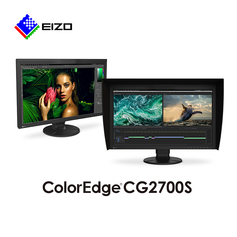 艺卓EIZO CG2700S 专业色彩显示器 2K广色域显示屏 27英寸黑色 - 图0