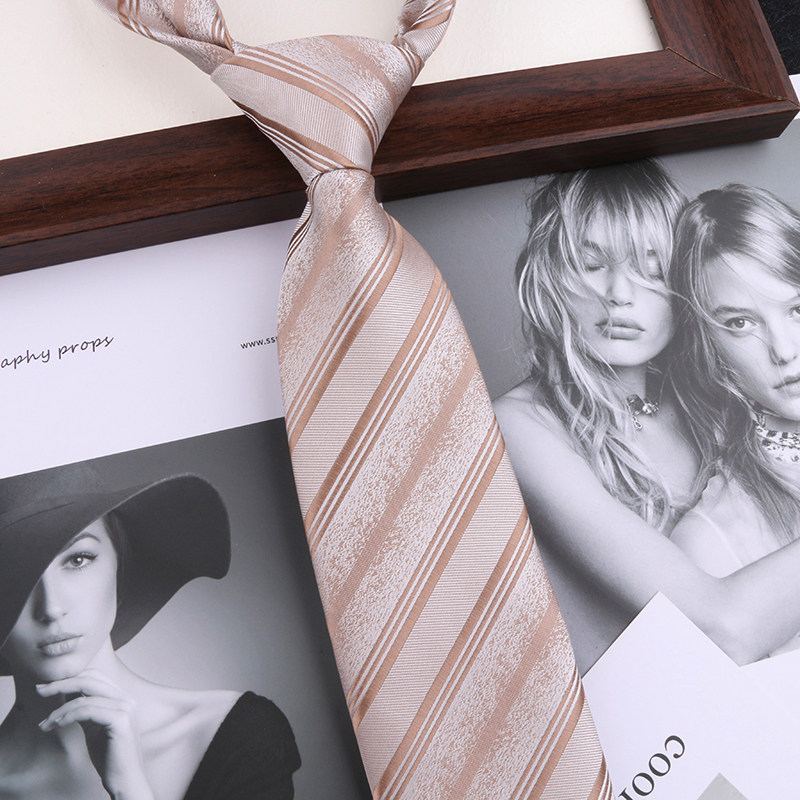 复古商务领带香槟色条纹正装男士西装领带,淘宝优惠券,粉丝福利购,淘宝优惠卷