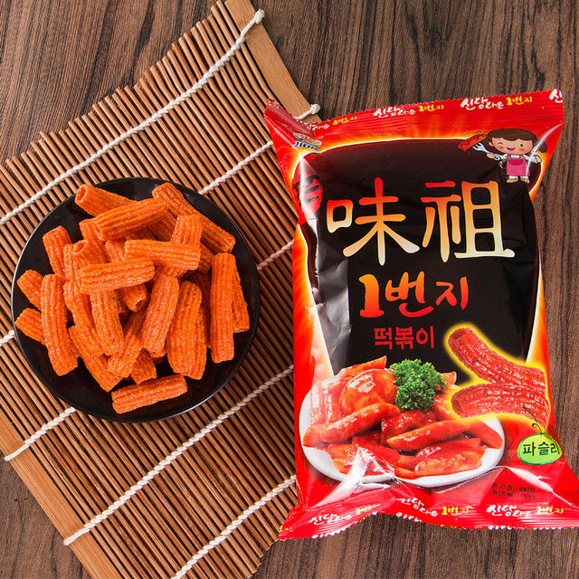 Korean imported nine-day spicy fried rice cake strips