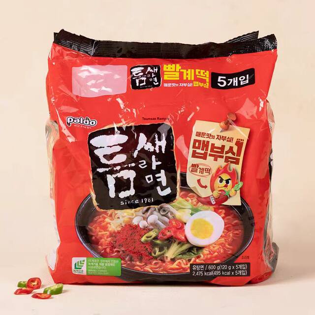 Paldo Eight Slit Ramen Series Polar Spicy Noodles Spicy Authentic Korean Imported Instant Noodles