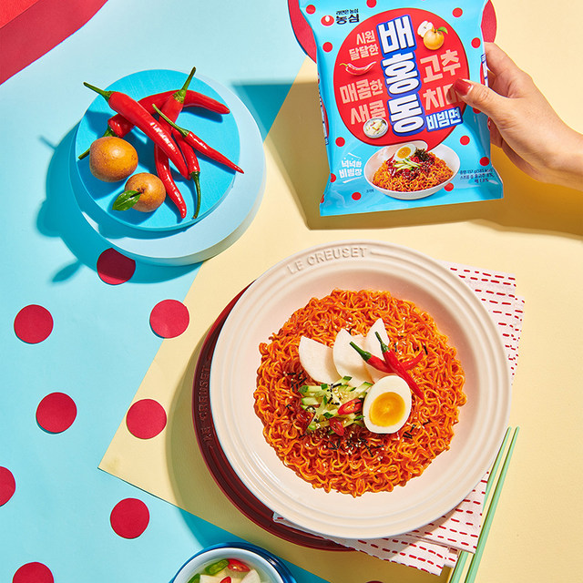 Nongshim sweet and spicy cold noodles imported from Korea