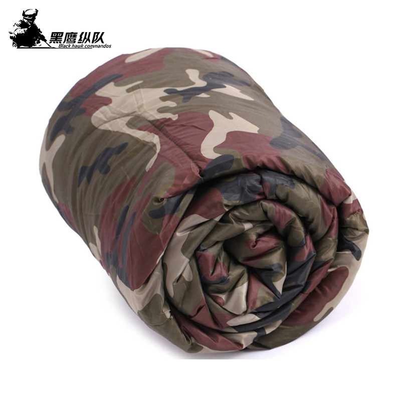 Camping outdoor sleeping bag, military style cotton warm ultra-light humanoid office student lunch break adult sleeping bag