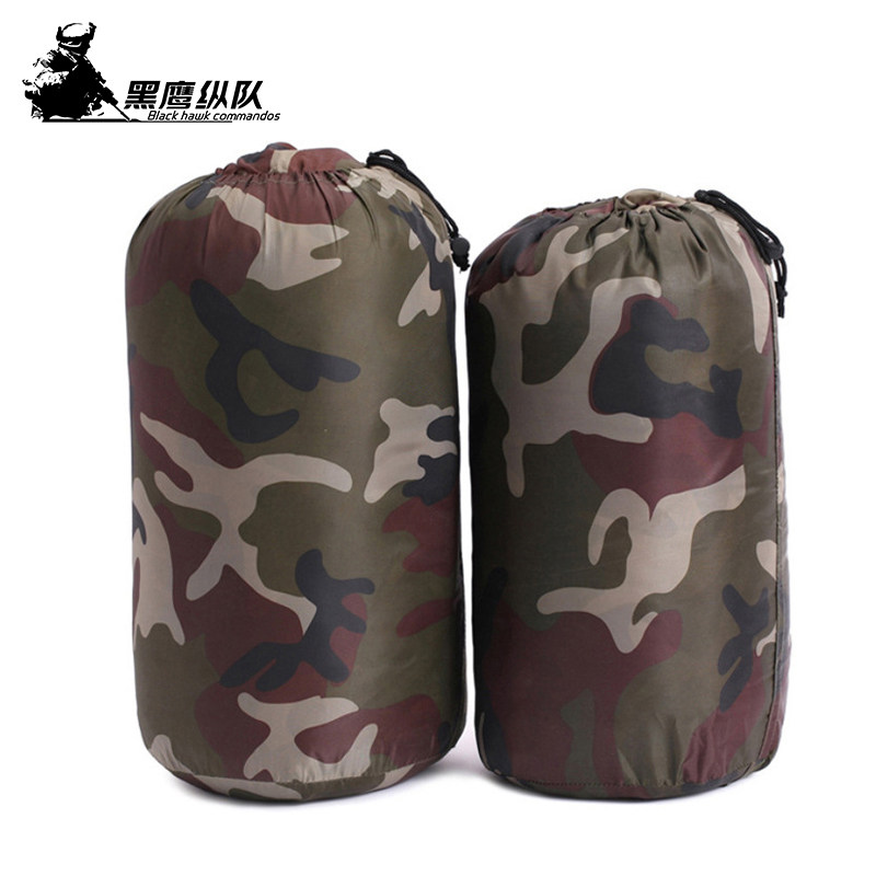 Camping outdoor sleeping bag, military style cotton warm ultra-light humanoid office student lunch break adult sleeping bag