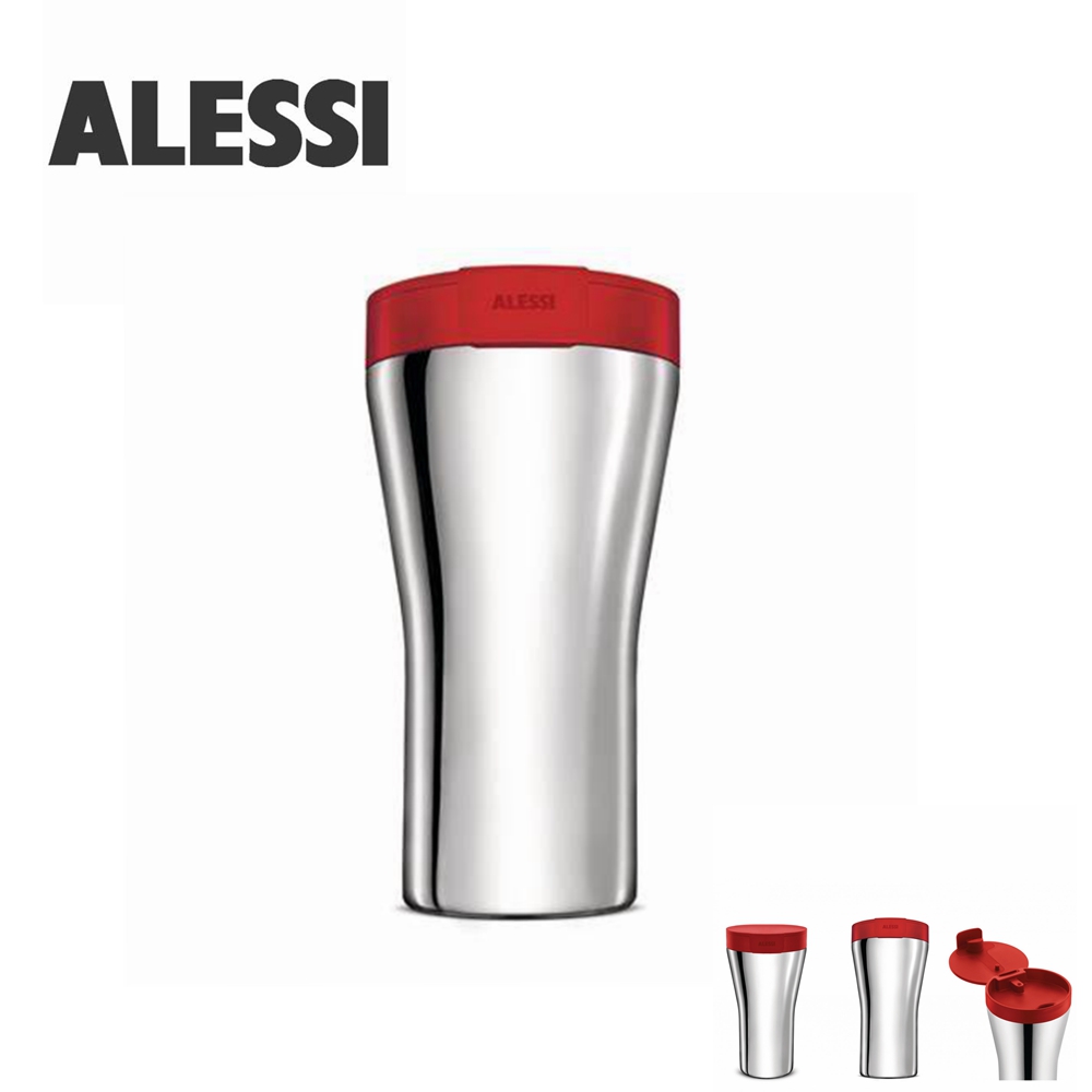 alessi for illy联名随行杯18/10不锈钢咖啡杯双层不锈钢保温杯-图3