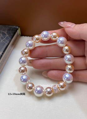 通用高档人造珠弹力绳手串