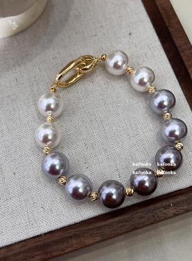 珍珠手链高档仿施家珍珠